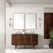 James Martin Vanities Amberly 60in Double Vanity, Mid-Century Walnut w/ 3 CM Charcoal Soapstone Top 670-V60D-WLT-3CSP - alternate 4